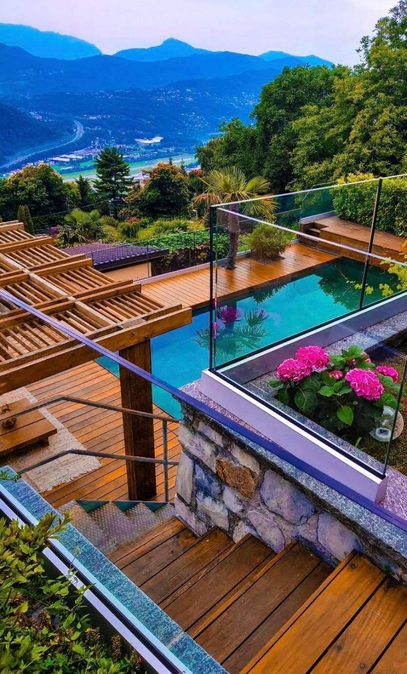 Family Suite With Garden And Amaizing View To Lugano Cademario Kültér fotó